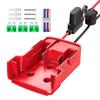18V Power Wheel Adapter Battery Cable with Fuses Switches Converters Power Wheel Kit Holder for Remote Toys Robotics