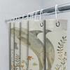 Stylish Dolphin Floral Shower Curtain Waterproof Fabric Bath Decor For Home Decoration