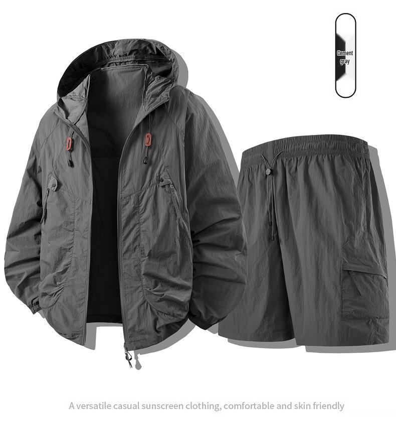 UPF 50+ Hooded Sun Protection Jacket for Couples - Breathable Summer Outdoor Fishing Wear