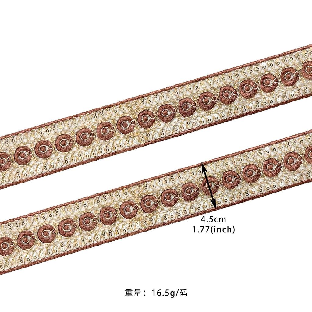Exotic Bead Strand Embroidery Barcode Clothing Skirt Luggage Decoration Bohemian Lace Accessories