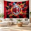 AC Milan Wall Tapestry, Soft Fabric Wall Hanging, Decorative Backdrop For Bedroom Home Wall Art
