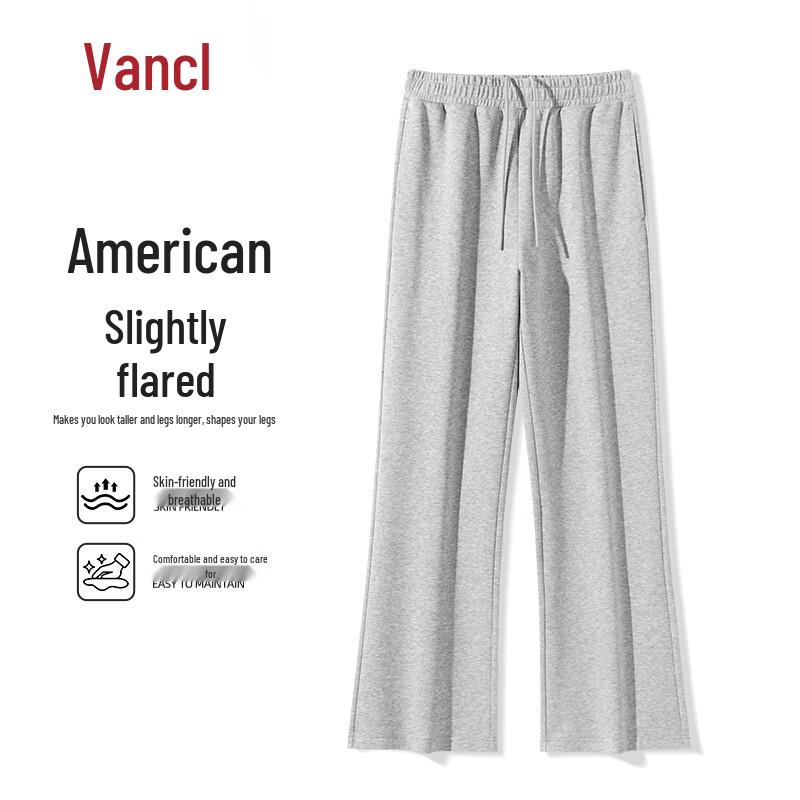 VANCL Men's Autumn American High Street Slim Fit Flared Casual Sweatpants