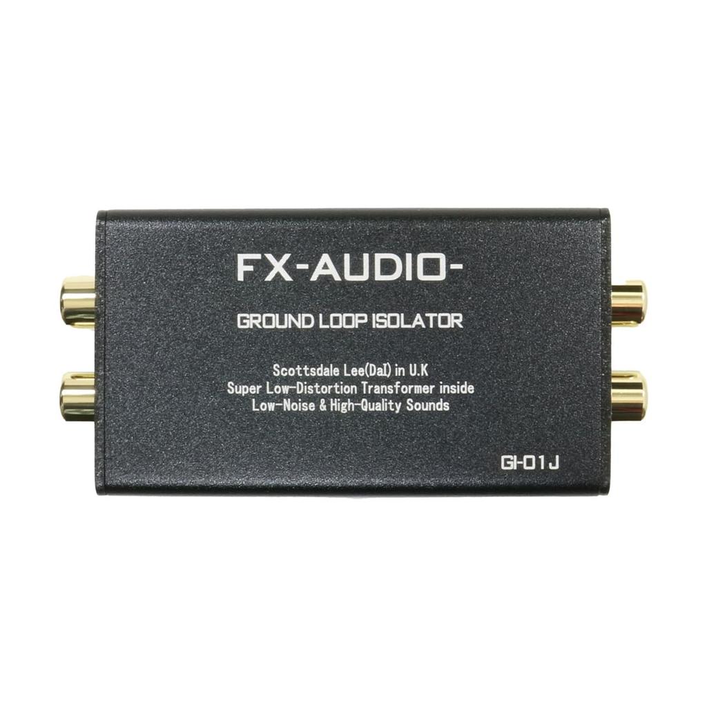 FX-AUDIO-GI-01J Ground Loop Isolator, Line Noise Filter, Sound Quality First Design, RCA Input/Output GND Isolator