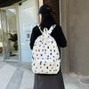 Schoolbag1011 New Fashion Letter Printed Backpack Female High School Junior High School Student Large Capacity Schoolbag Premium Textured Backpack