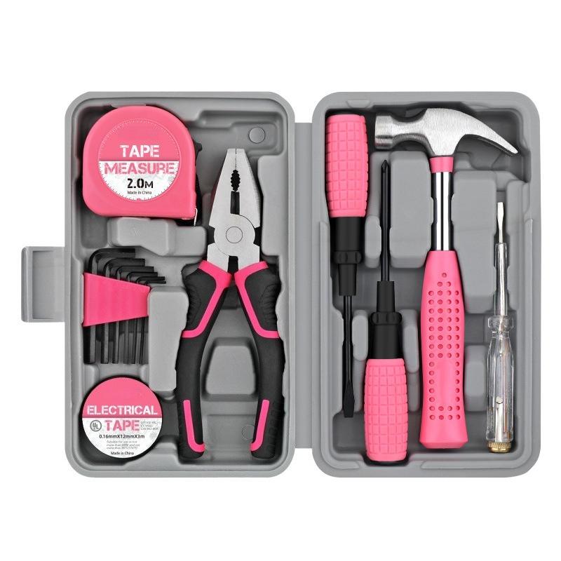 Manual Toolbox Hex Screwdriver Pliers Repair DIY Combo Hand Tool Kit