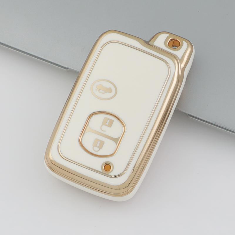 TPU Shell Fob Car Remote Key Case Cover Accessories For Toyota Camry Prius Land Cruiser Prado 150 Crown For Subaru Foreste XV