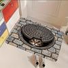 Water-absorbing Optical Illusion Doormat Non-slip Bedroom Door Rug Bathroom Carpet  Home Decor