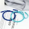 Blue Rope Knots Bracelet Women Lucky Handmade Braided Tibetan Buddhist Adjustable Bracelets Bangles For Men Fashion Jewelry Gift