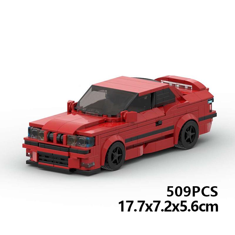 Cross-border MOC-Compatible Lego BMW M3 E36 Building Blocks - 8-Stud Car Model Toy for Boys