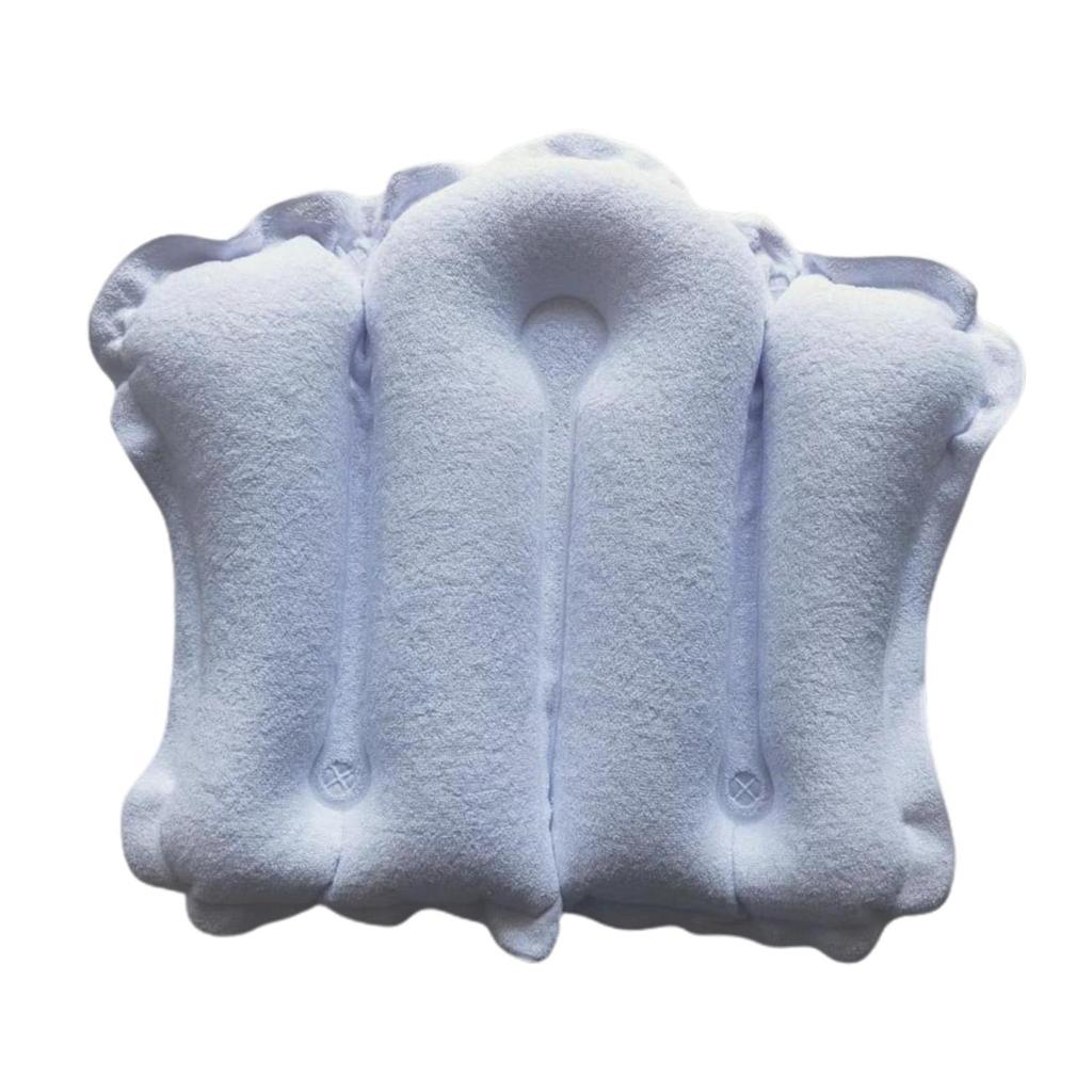 Inflatable Bath Pillow Waterproof Neck Support Tub Pillow SPA Bathtub Head Rest for Tub Bath Pool Neck and Shoulders Aid SPA