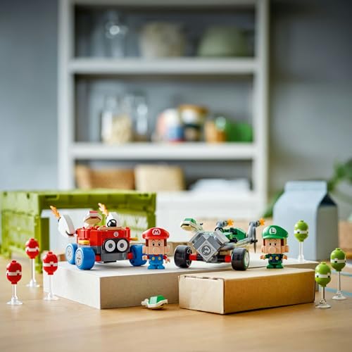 LEGO Super Mario Mario Kart – Baby Mario vs Baby Luigi Cadou de jucărie pentru ziua de naștere Bloc Băieți Fete Mario Goods Game 72034