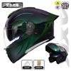 Full-Face Motorcycle Helmet With Flip-Up Visor DOT ECE Certified All-Season Thermal Liner Men Women