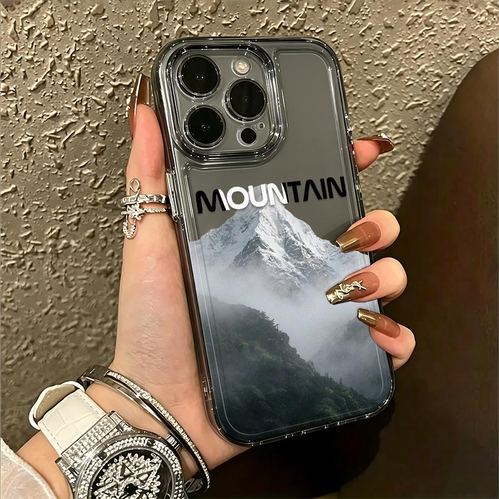 Schneeberg Berg Klare Hülle Für Iphone 17 Pro Max 11 15 12 13 14 16 Pro Max Air 16E 17E Hülle Funda Stoßfänger