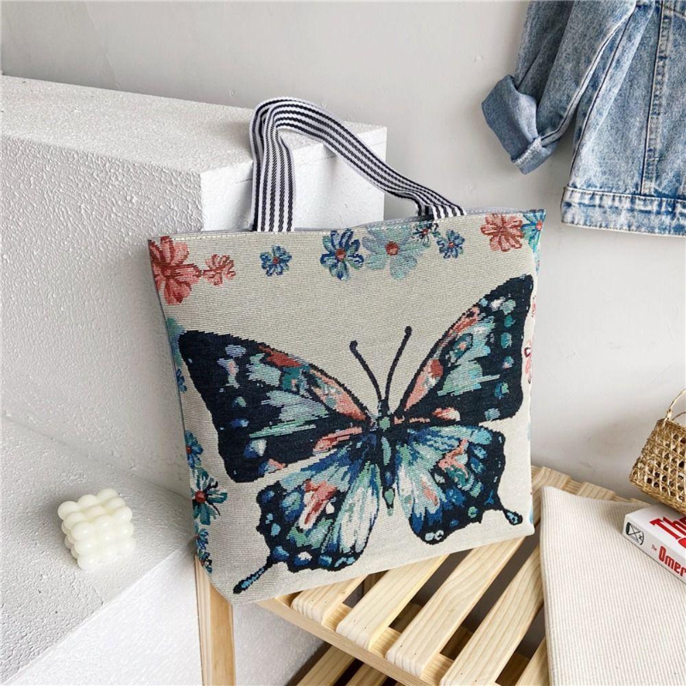 Embroidery Handbag Large Capacity Underarm Bag Fashion Tote Bags