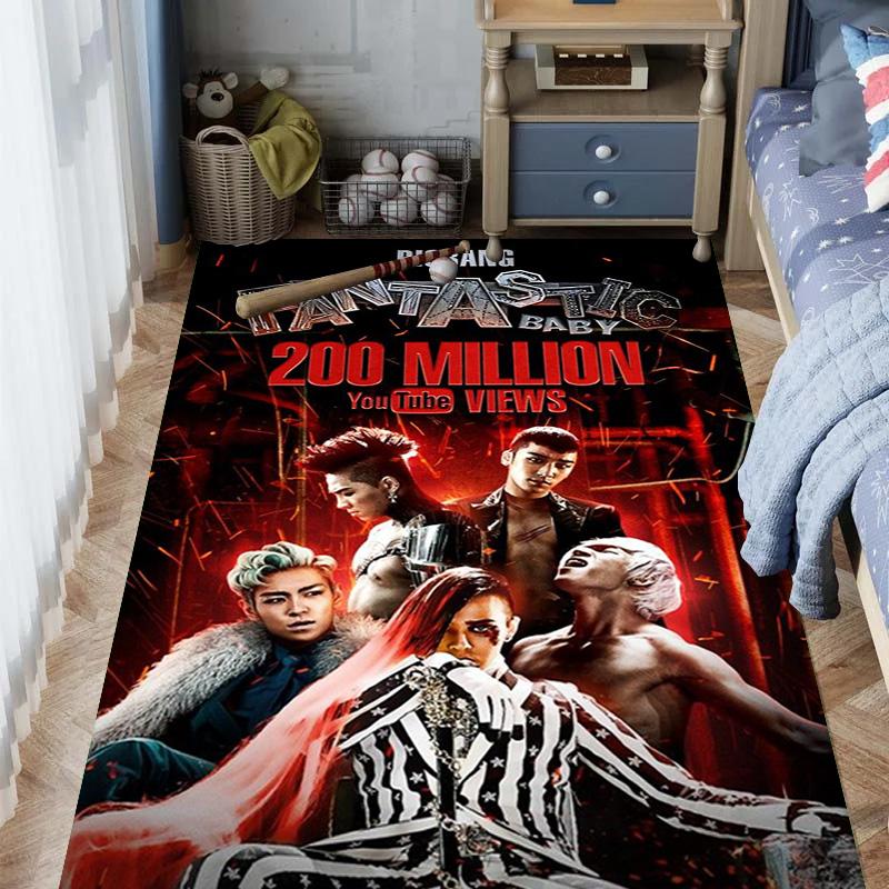 Big Bang: Icons Music Carpet Printing Floor Mats Room Dormitory Decoration Protective Pad