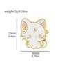 Cartoon Adorable Moon Kitty Pin Cute Alloy Brooch For Bags And Accessories