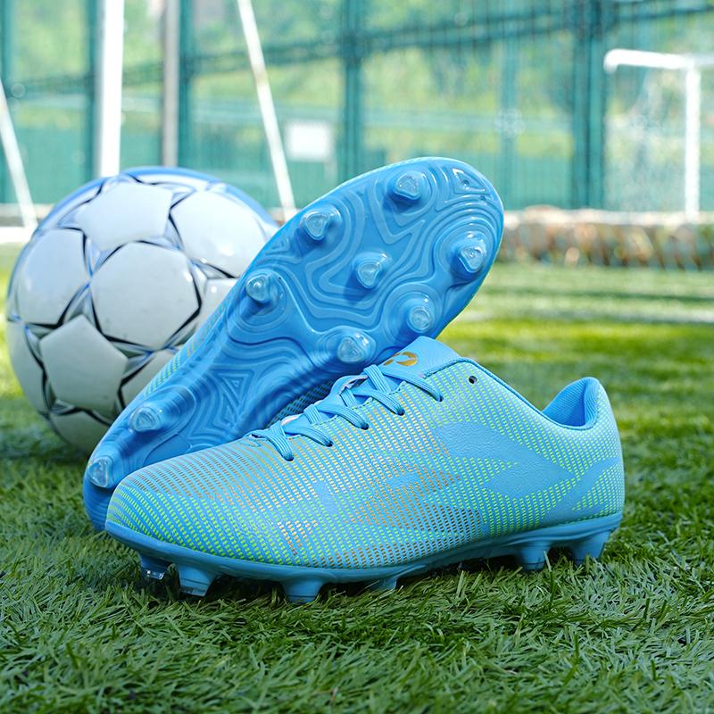 Football Shoes 32-45 Unisex Football Boots Are Tie High Elastic Socks Training Artificial Grassland Outdoor Sports Training Football Shoes