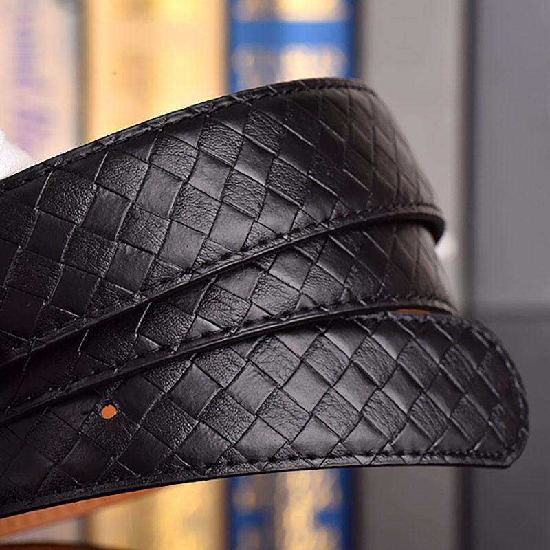 Salvatore Ferragamo Pánský opasek z hovězí kůže 3,3 cm Luxusní značkový designový opasek Oblek Džíny Formální Značka