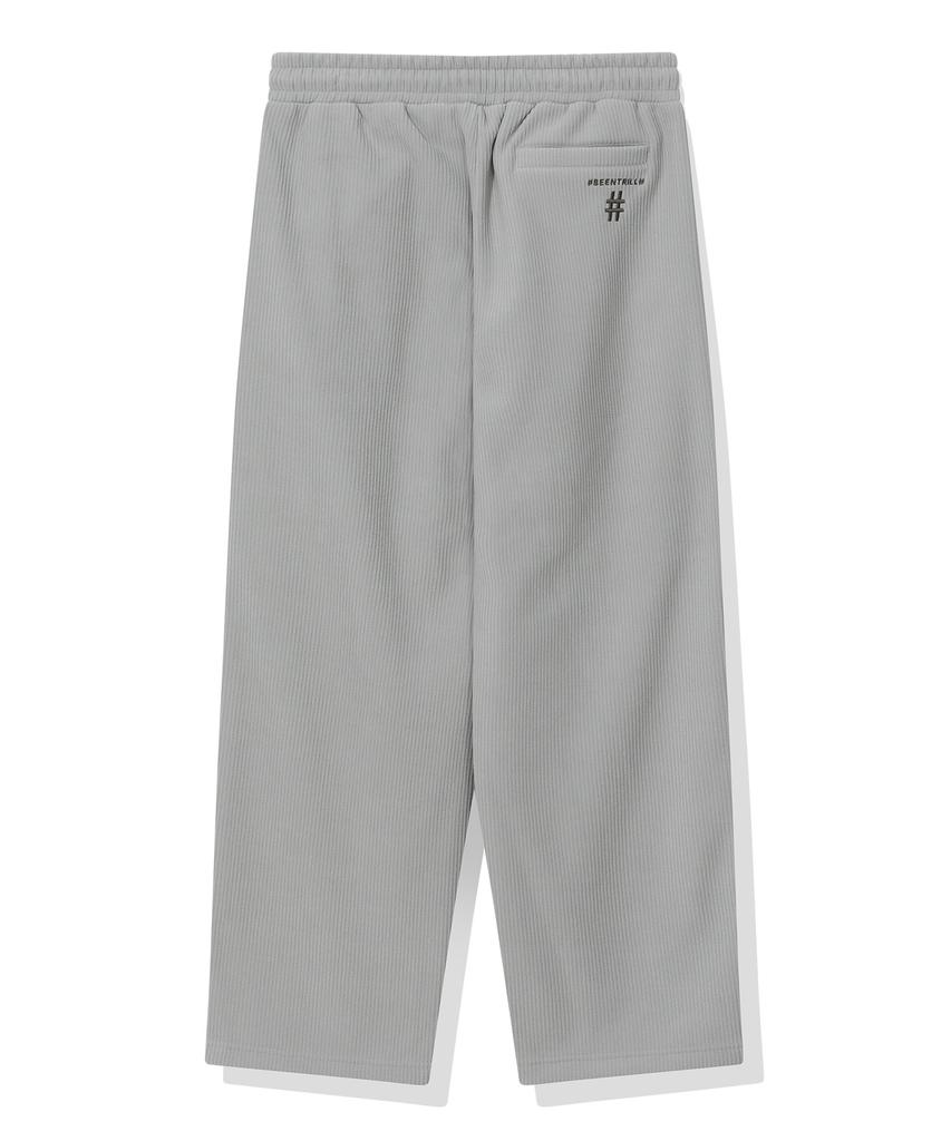 BEENTRILL Corduroy Fleece Sweatpants (Warm Grey)