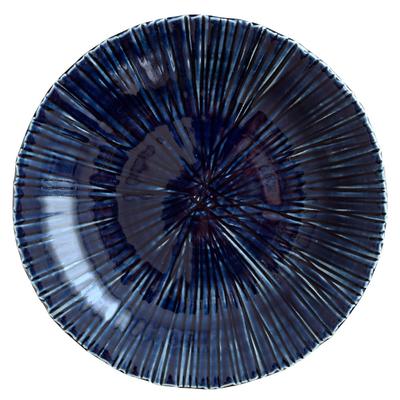 EAST Table Large Plate 25cm Carved Jugusa Navy Minoruba Made In Japan Microwave Safe Dishwasher Safe Plate Tableware Kspl01125001