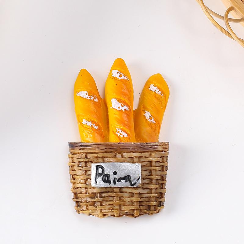 Creative Resin Tomato Baguette Simulation Accessory