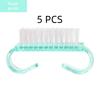 Colorful Soft Nail Cleaning Brushes Dense Bristles Ergonomic Non-Slip Handle for Daily Hand Foot Nail Care