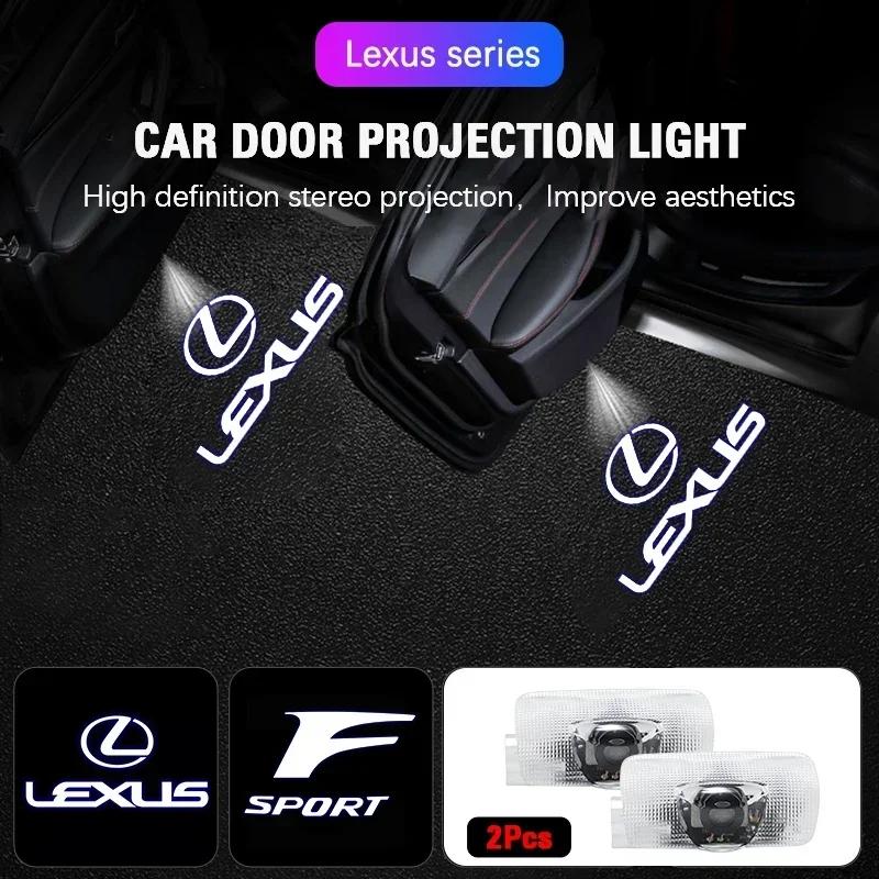 FIWB3 Lexus GROUP 2Pcs Car HD Led Door Welcome Light For Lexus LS LC RZ IS350 ES300 GS350 CT200h GX460 LX570 RX500h NX300 UX260