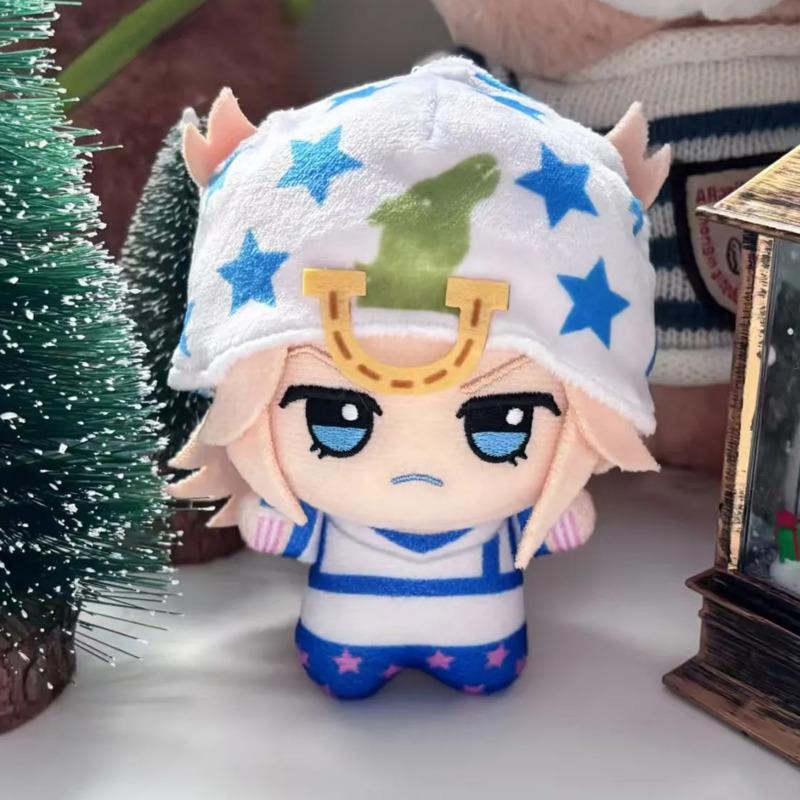 Johnny Joestar Gyro Zeppeli Plush Doll 10Cm Anime Cosplay Stuffed Doll Cute Peripherals Keychain For Fans Birthday Gift