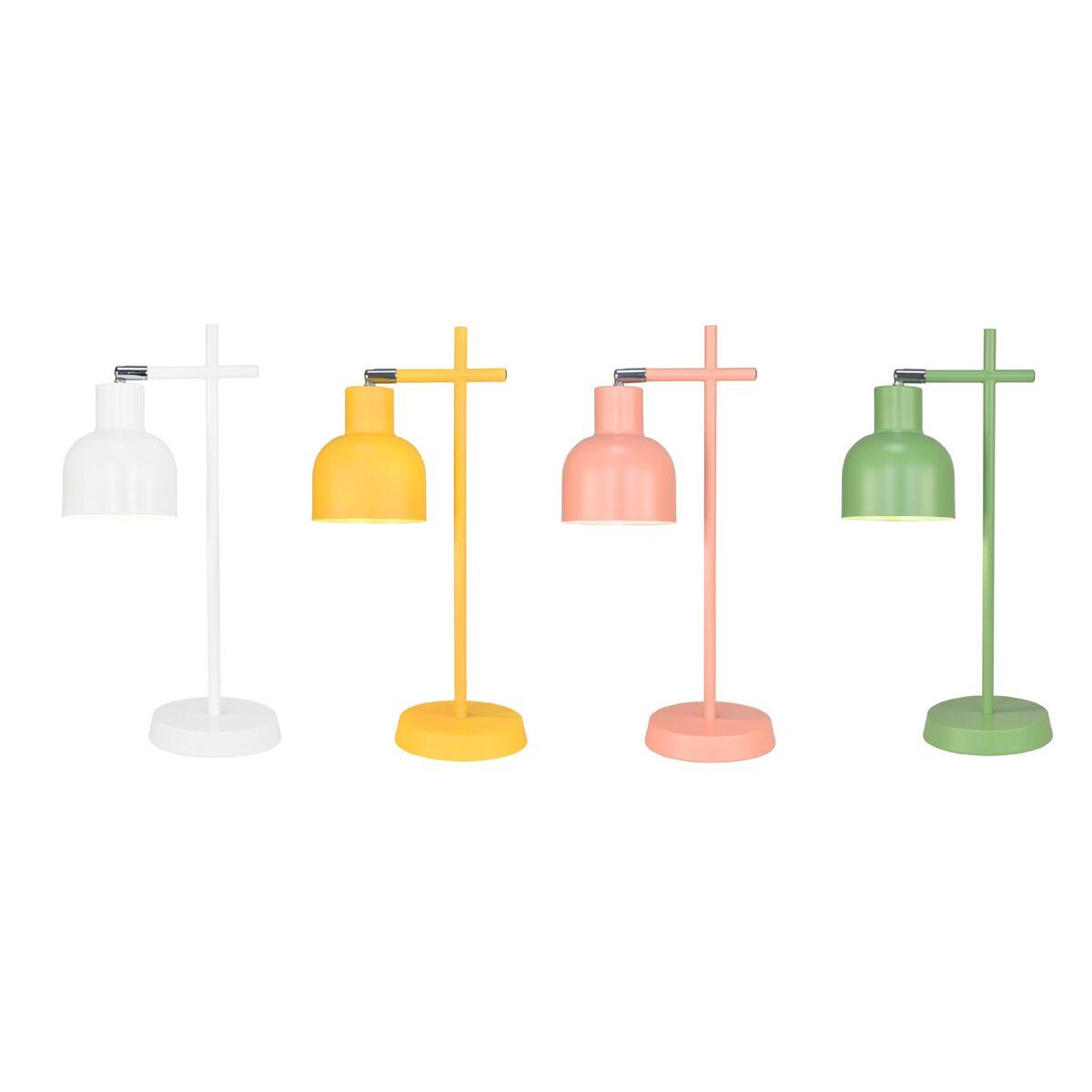 

Lampe de bureau DKD Home Decor 24 x 15 x 46 cm Rose Métal Blanc Vert Jaune 220 V 50 W 4 Pièces