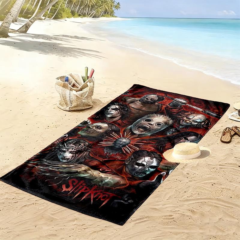 Slipknot: All Hope Gone beach towel Beach towel for vacation photos Outdoor camping Outdoor pool towel seaside Absorbent bath towel printing Comfort