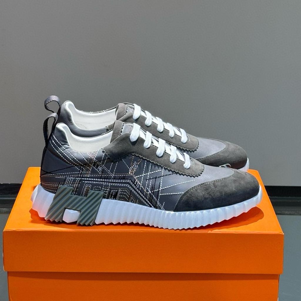 European Station 2025 New Embroidered Leather Sports Shoes Versatile Casual Shoes Trendy Brand Light Luxury Breathable Travel Running Shoes