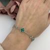 Silver Bracelet with Malachite (2098942)