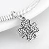 Voguish Stylish  Sterling Color Dramatic White Enamel Heart Golden Beads Fit Original Charm Wrist Bracelet Jewelry MakingFashion Charm
