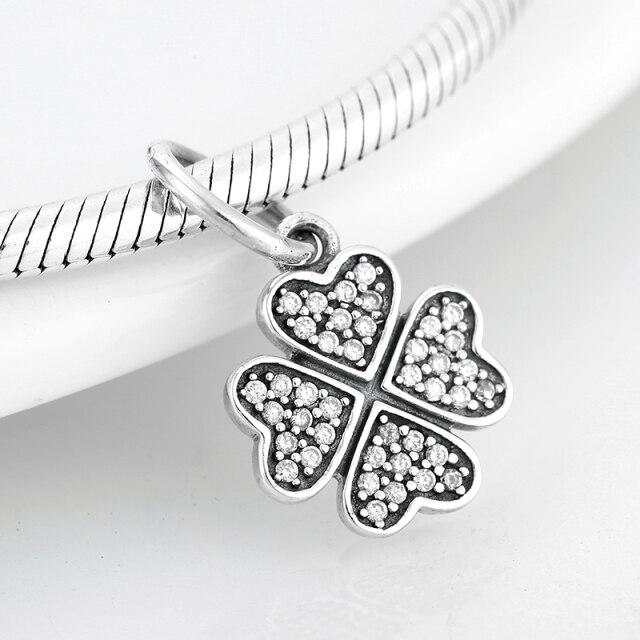 Voguish Stylish Sterling Color Dramatic White Enamel Heart Golden Beads Fit Original Charm Wrist Bracelet Jewelry MakingFashion Charm