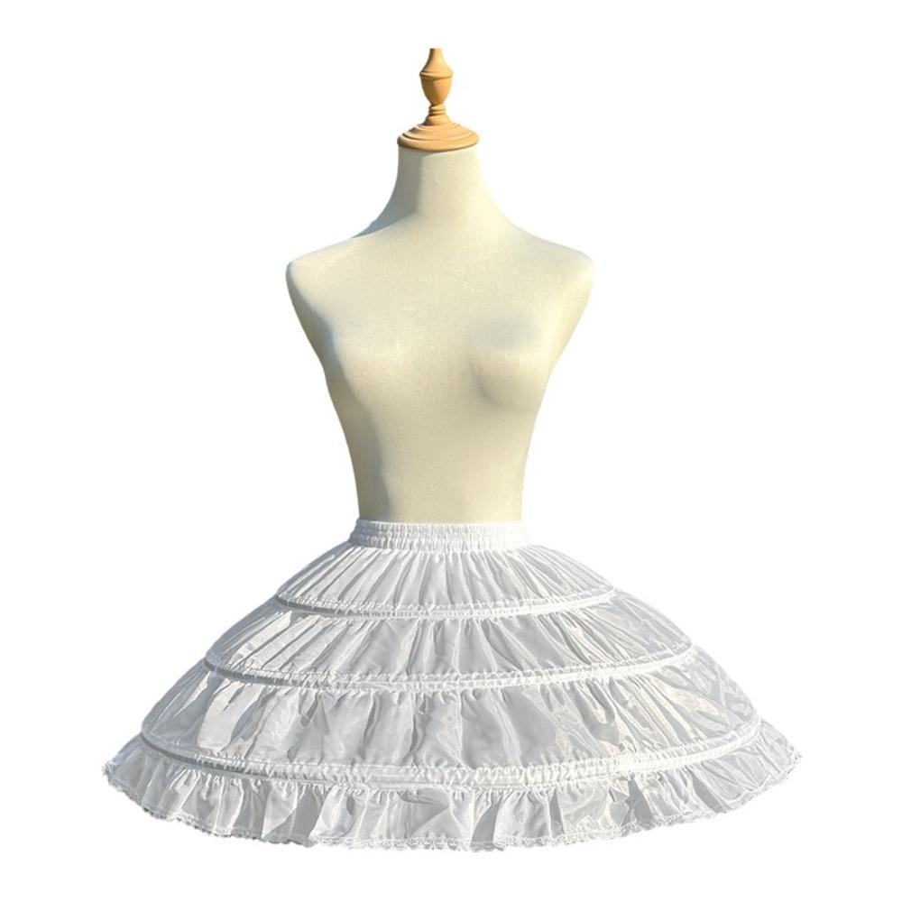 Adjustable Cosplay Crinoline White Hoop Petticoat Fashion Ball Gown Underskirt  Wedding Dress