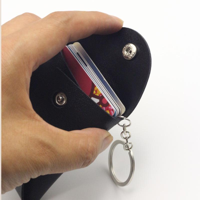 Cute Personalized Card Holder & Coin Purse with Keychain and Snap Closure - Logo Printing Available