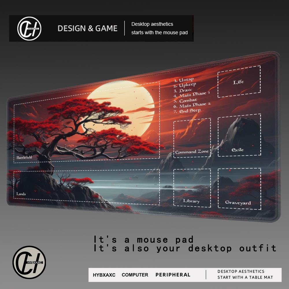 The Magic Gathering Mouse Pad Card Desk Mat Computer Office Mousepad Antislip HD for MTG DTCG CCG Trading MousePad HYBXAXC 800x400x2mm