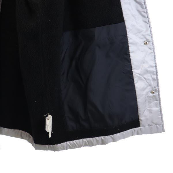 adidas 80s Vintage Descente Bench coat L Silver Back bore Men's Used