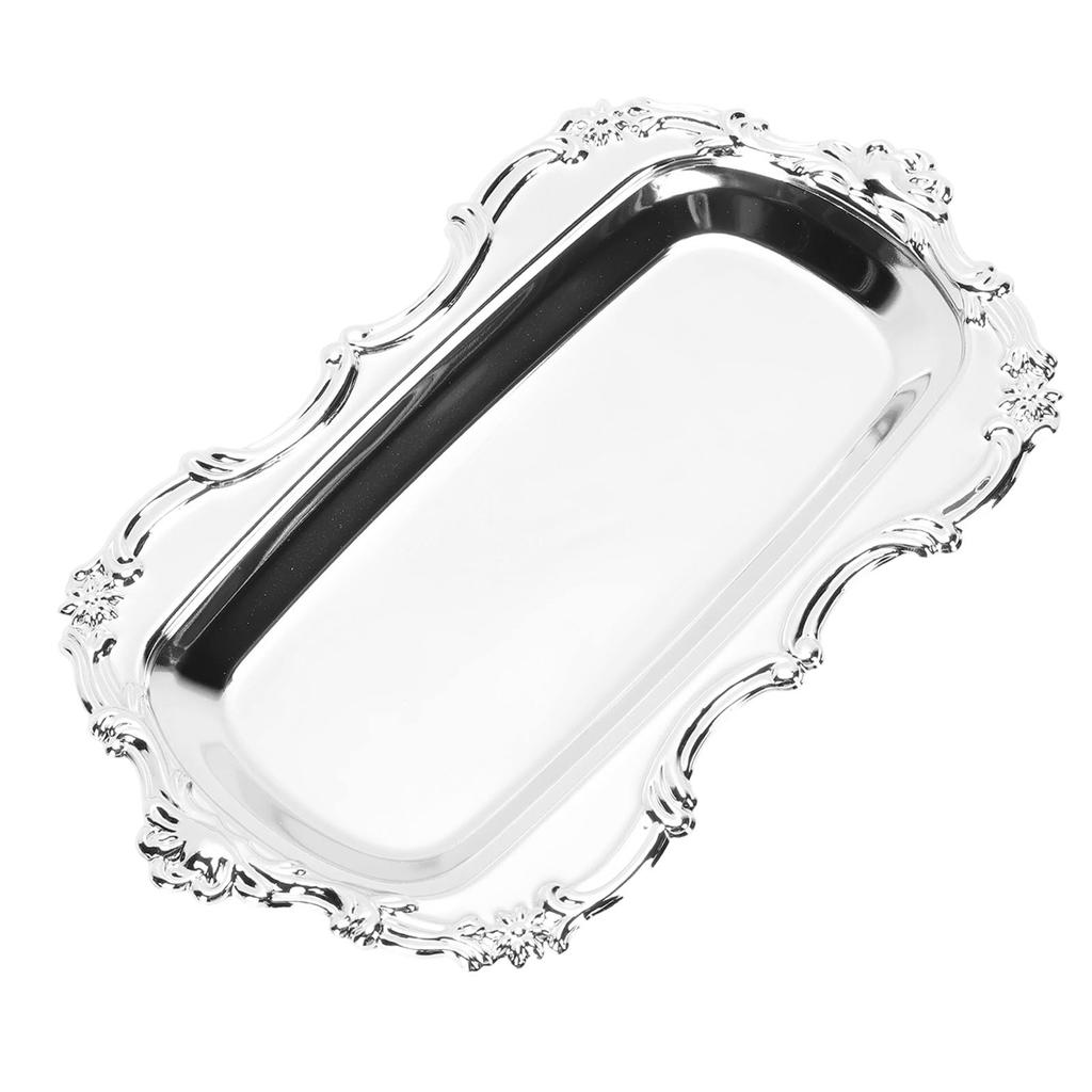 Jewelry Tray European   Rectangle Shape Multifunctional Antique Trinket Dish for Parties
