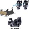 Bike Disc Brake Kit, 2pcs 160mm Stainless Steel Rotors, Calipers, Lever & Cables for Front & Rear