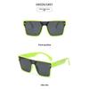 2025 nové módní sluneční brýle dámské sluneční brýle zelené integrované sluneční brýle ins internetová celebrita Xiaohongshu výbuch
