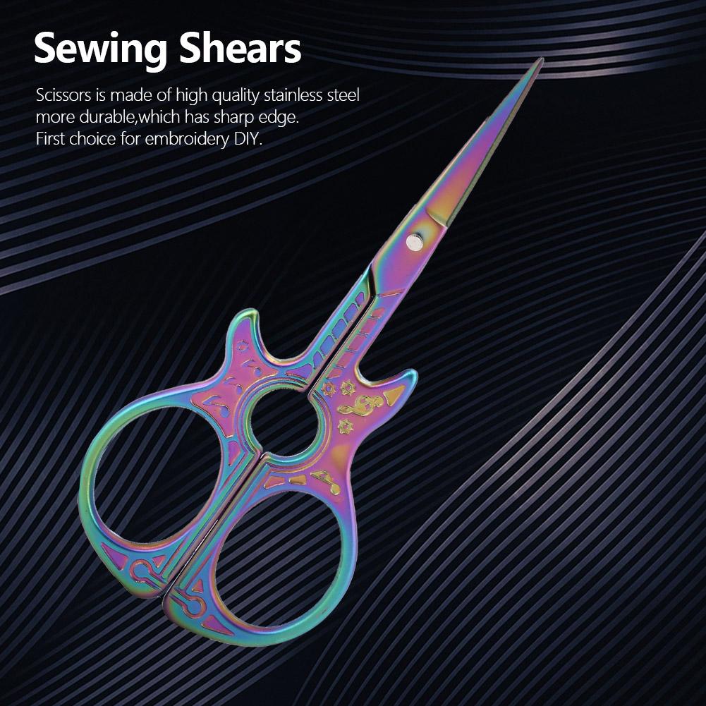 Moderne Gitarrenform Antike Nähschere Kunstwerk Stickschere(Mehrfarben)