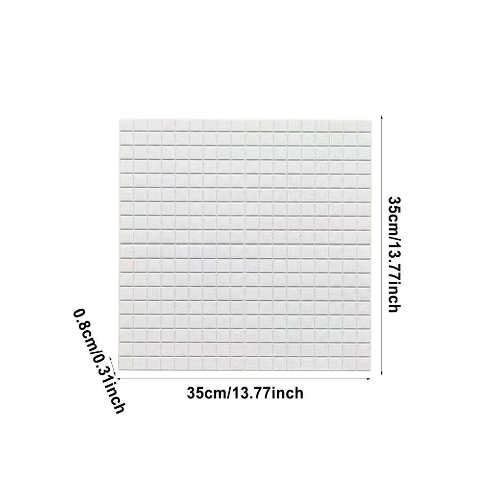 3D Wall Paper Decor 3D Foam Brick Wallpaper Wall Panel Textured Removable Wall Decor Peel And Stick Waterproof Home Appliances