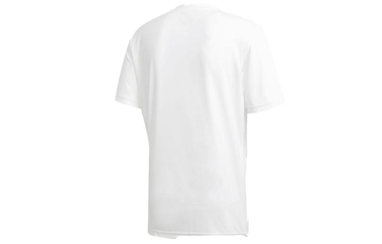 Adidas T Shirts Men's White Crew Neck Moderate Straight Fit GD5875