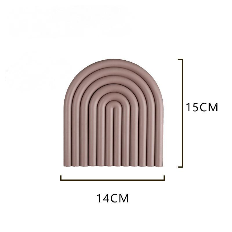 

Радужная подставка, силиконовый коврик для кастрюли, коврик для обеденного стола, утолщенный кухонный термостойкий коврик, теплоизоляционный коврик, коврик для чаши, предотвращающий ожоги.