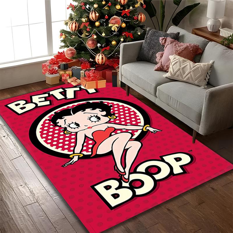 1pc Office Carpet, Betty Boop Chair Rug, Living Room Printed Area Rug, Home Chair Floor Mat