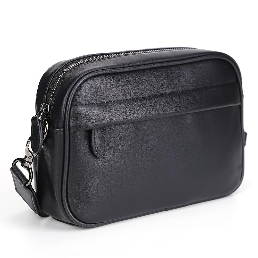 Casual Business Crossbody Satchel Classic Pattern Shoulder Messenger Bag Wide Strap Small Square for Travel Work Male Sling Bags