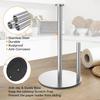 Kitchen Paper Towel Holder Stainless Steel Kitchen Roll Dispenser Countertop Roll Organizer with Weighted Base for Kitchen