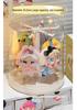Rotating Labubu Plush Doll Display Box - Transparent Charm Stand for Blind Box Figurines