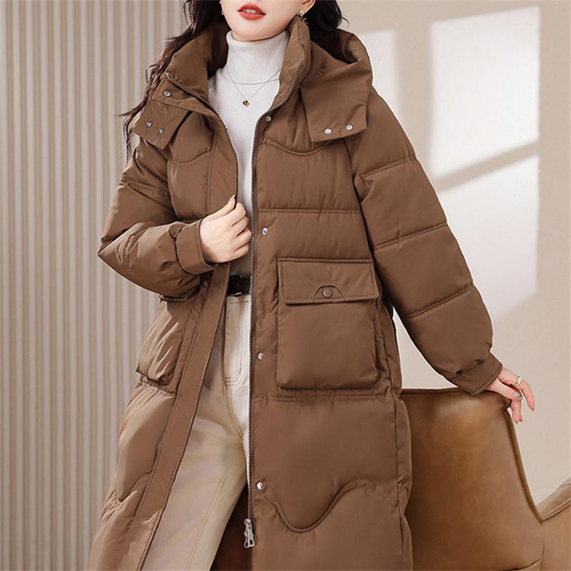 Winter Cotton Clothing Women's Mid To Long Length Plus Plus Size Women's Thick Coat